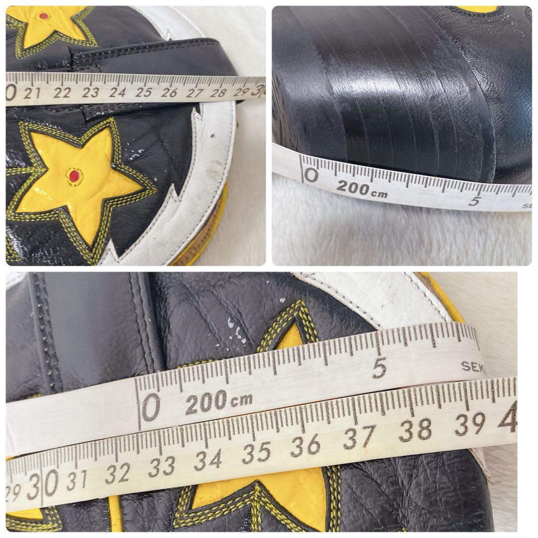 希少✨MONTANA モンタナ ウエスタンブーツ 星柄 スター 黒×黄 メキシコ