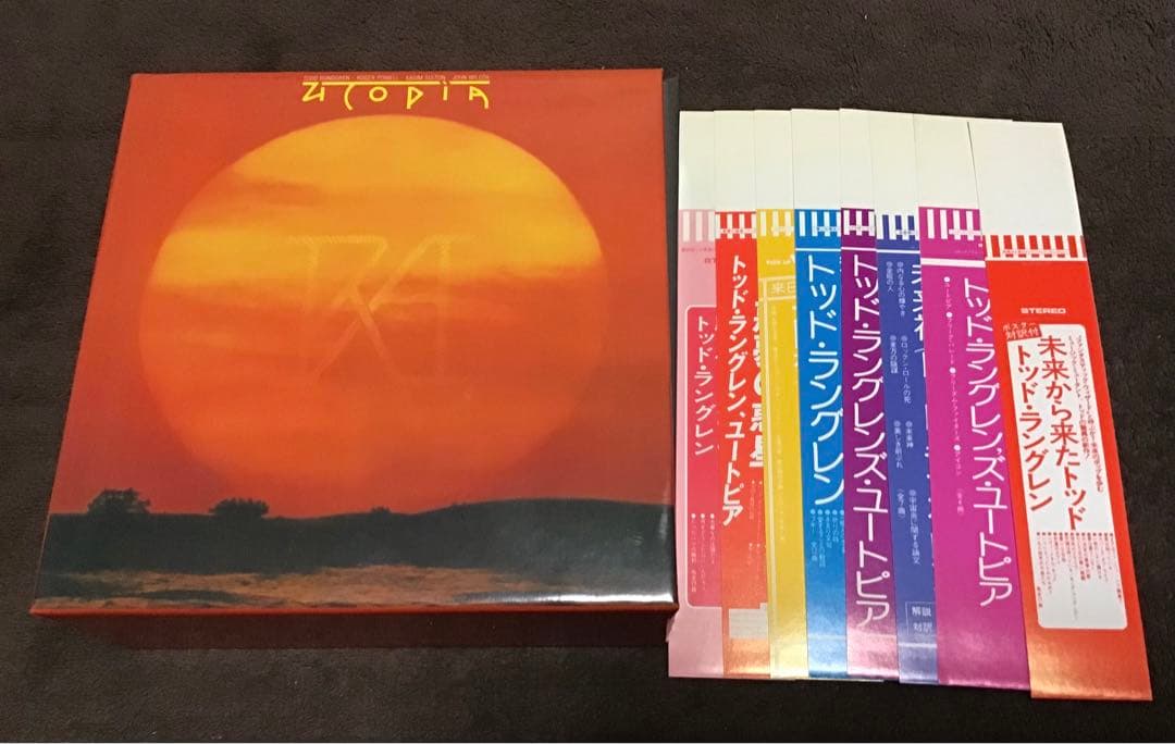 紙ジャケット用特典箱・帯8CD トッド・ラングレン／ユートピア UTOPEA