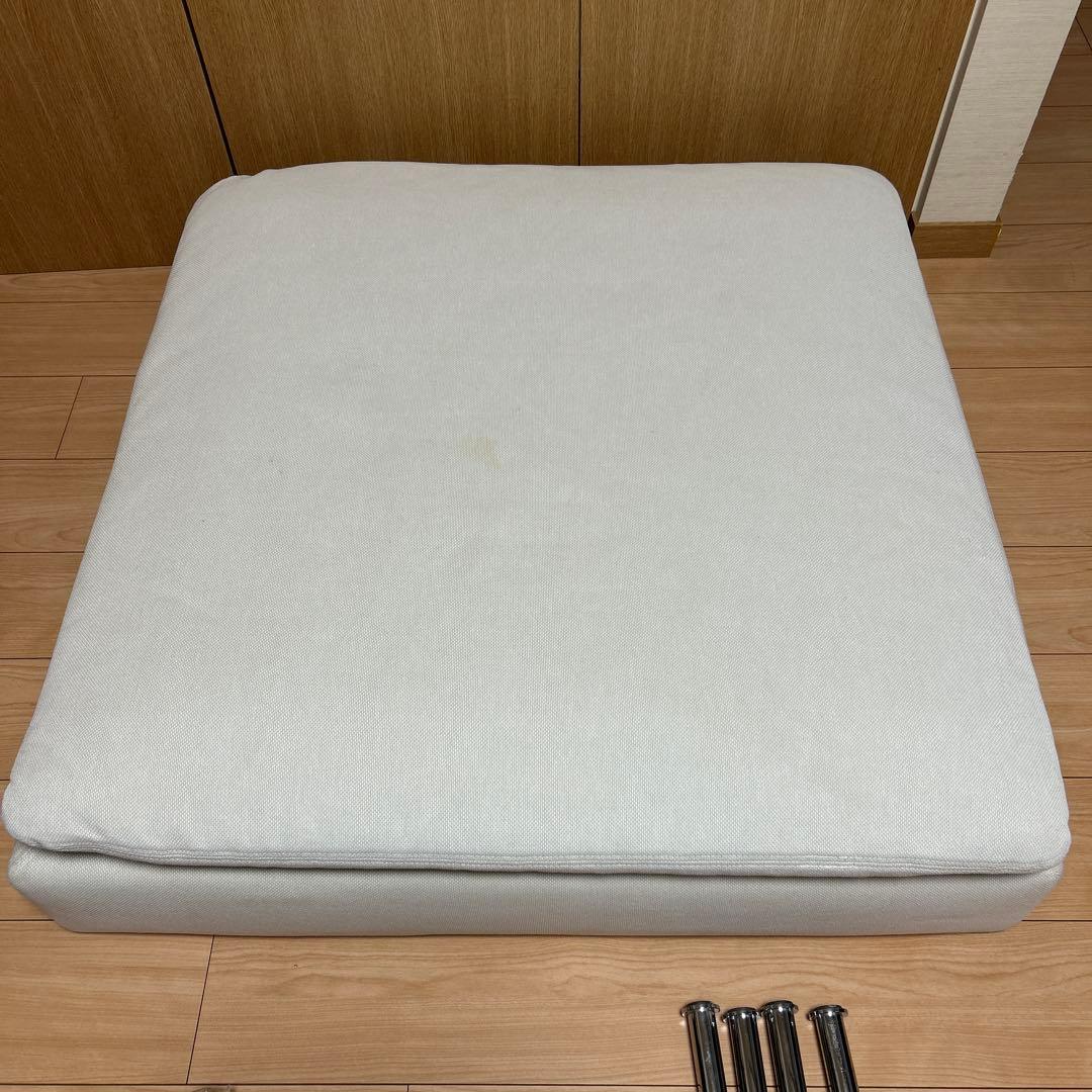 IKEAのSÖDERHAMNオットマン＋新品オットマンカバー