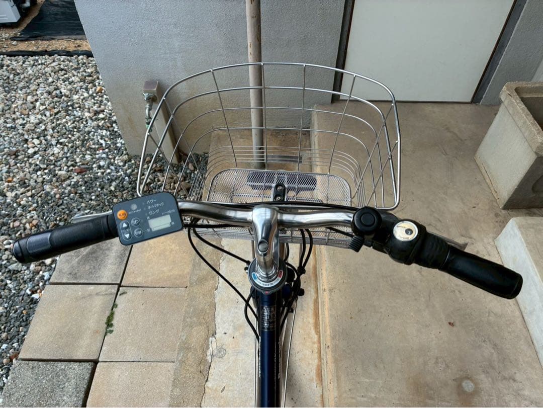 電動自転車　№8599 パナソニック ビビDXCITY 27インチ　紺