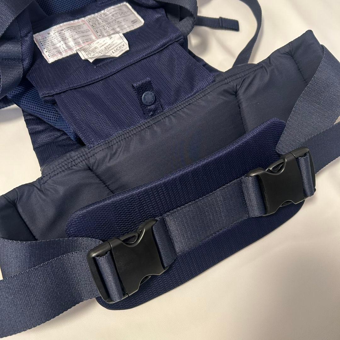 【モカパンダ】アンジェレッテ ベビーキャリアオン ネイビー 抱っこ紐