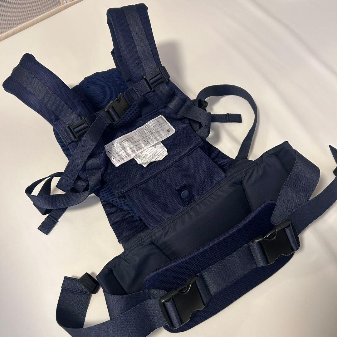 【モカパンダ】アンジェレッテ ベビーキャリアオン ネイビー 抱っこ紐