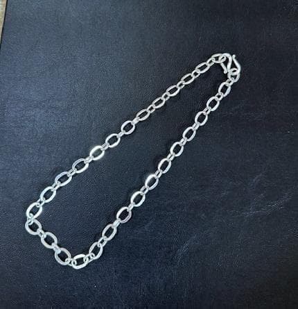 シルバーチェーンネックレス 40cm カレンシルバー タイシルバー エスニック