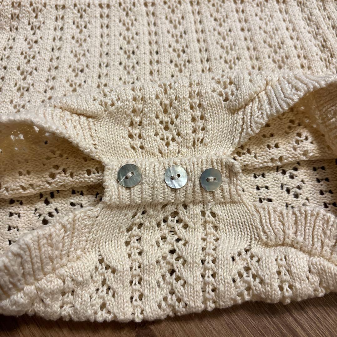 bebe oragnic ボンネット ロンパース