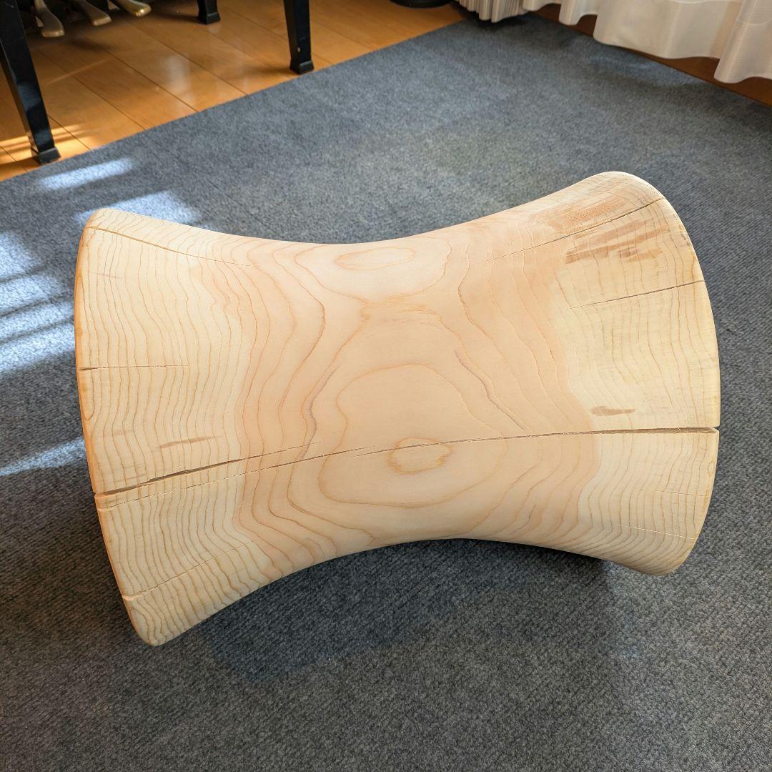 outdoorman　檜⑥　丸太　椅子　スツール　高さ約40㎝