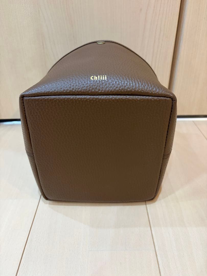 ch!iiibag レザーバスケット　ブラウン　ハンドバッグ