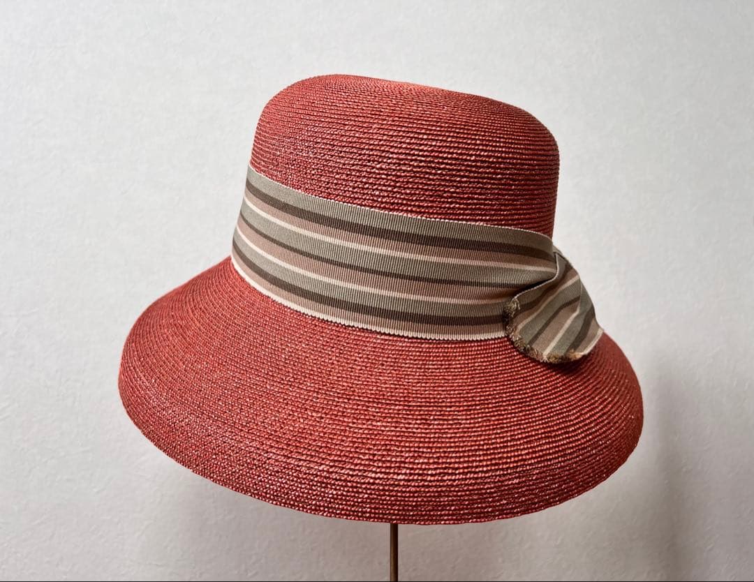 【未使用】石田製帽 カサブランカ 箱あり 麦わら帽子