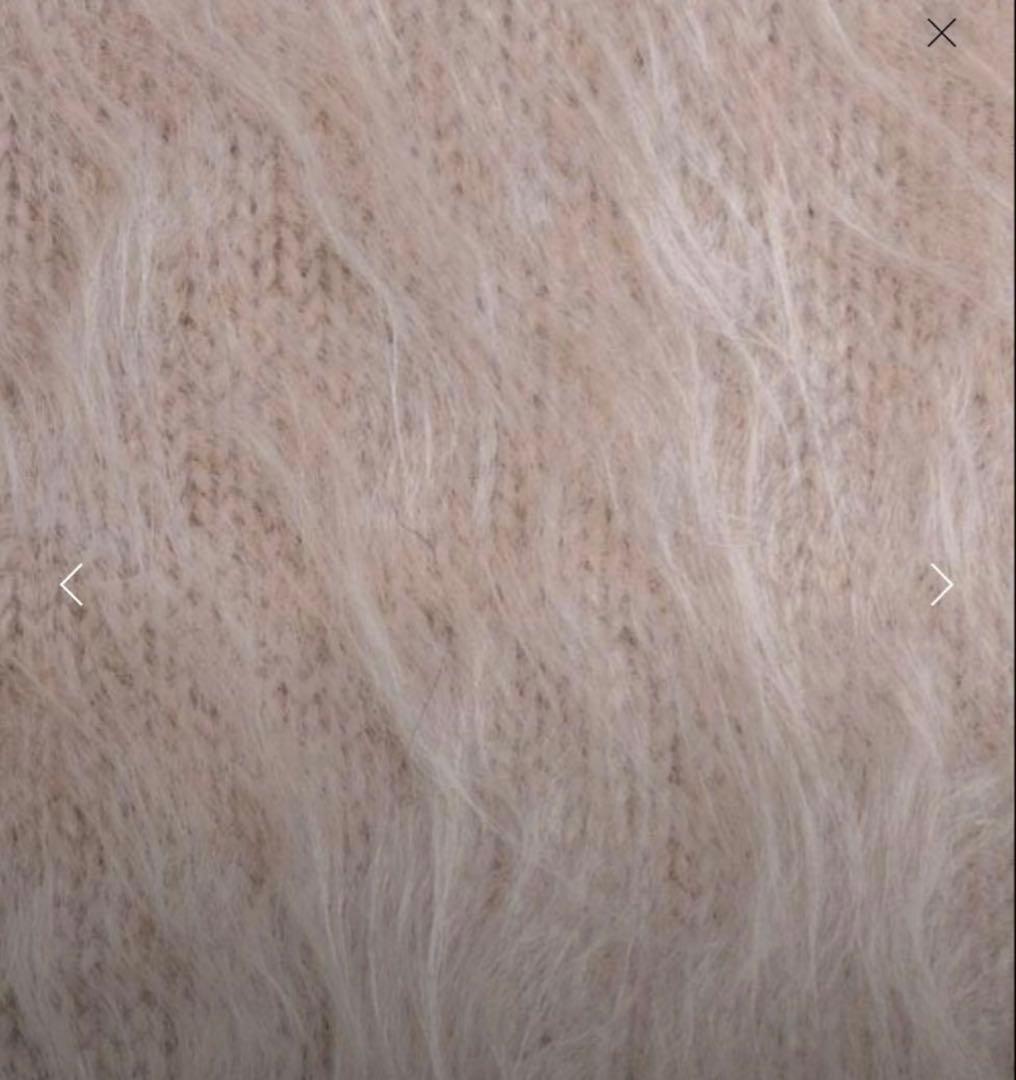 DRAWER カシミヤファーベスト　ベージュ