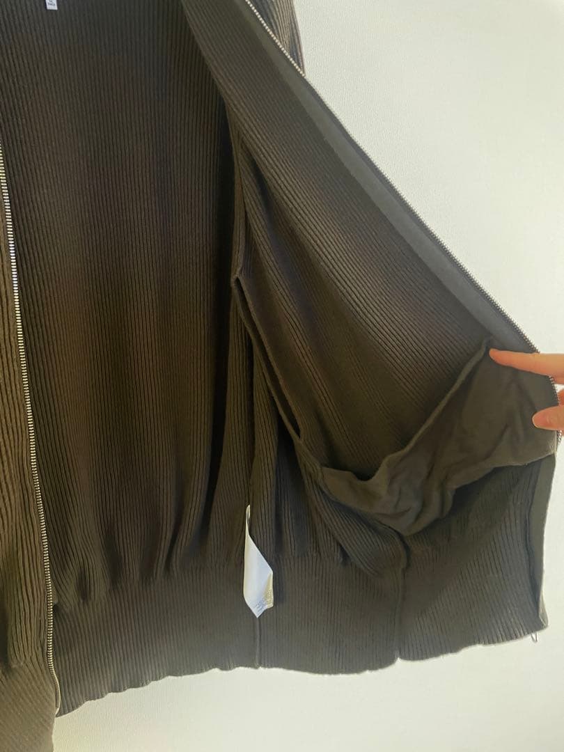 【美品】MM6 Maison Margiela ドライバーズニットS カーキ