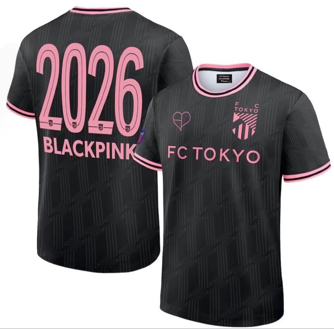 FC東京×BLACKPINK ブラック コンフィットTシャツ【Lサイズ】