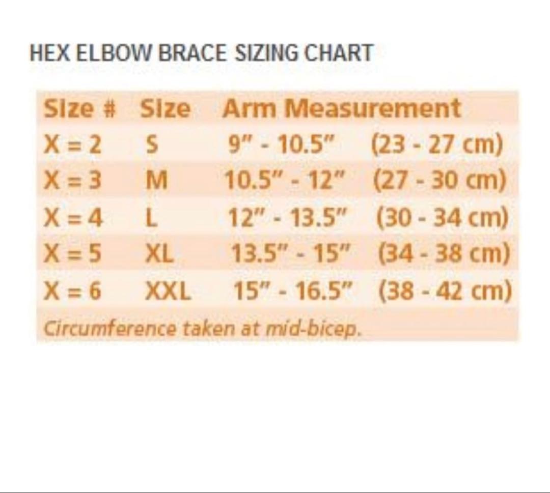 BREG HEXエルボーブレース、肘用サポーター(XL)