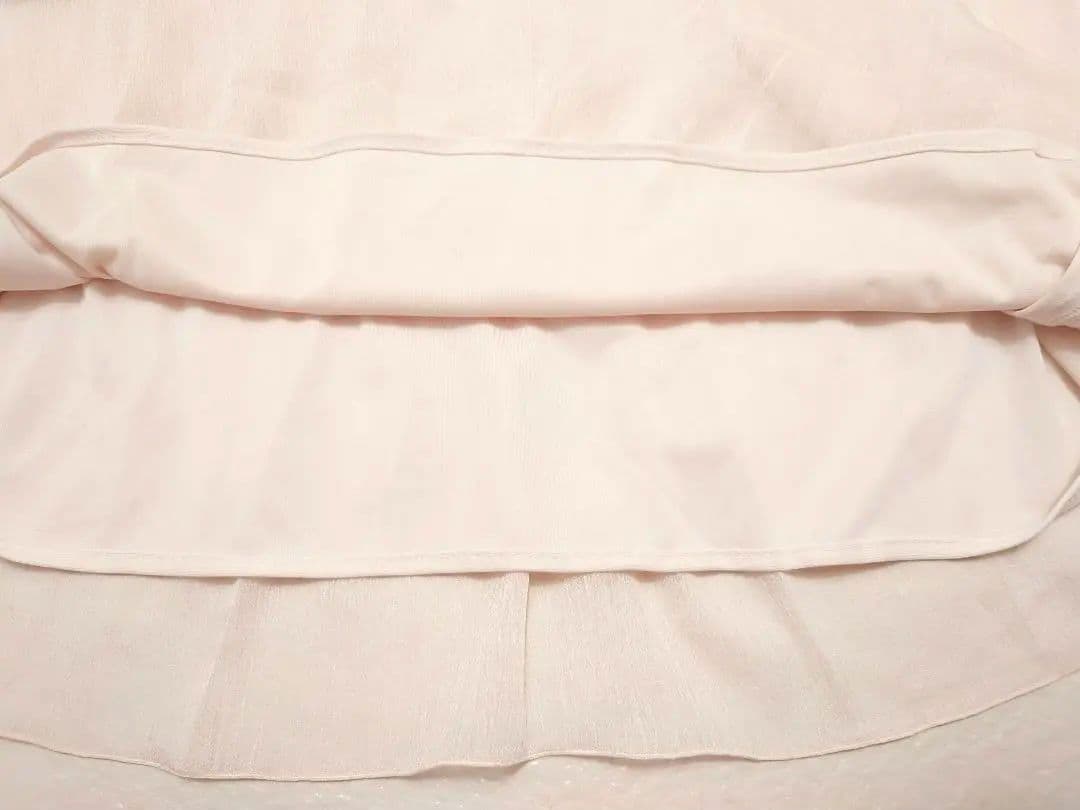 リボン付きキャミソール ホルターネック ピンク シフォン