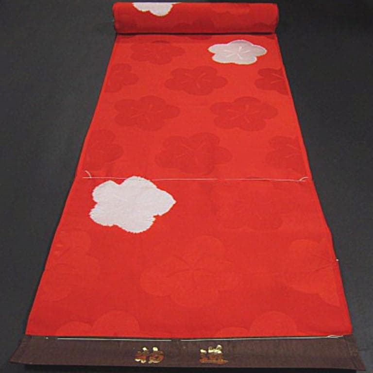 未仕立　正絹　絞り入り友禅長襦袢地