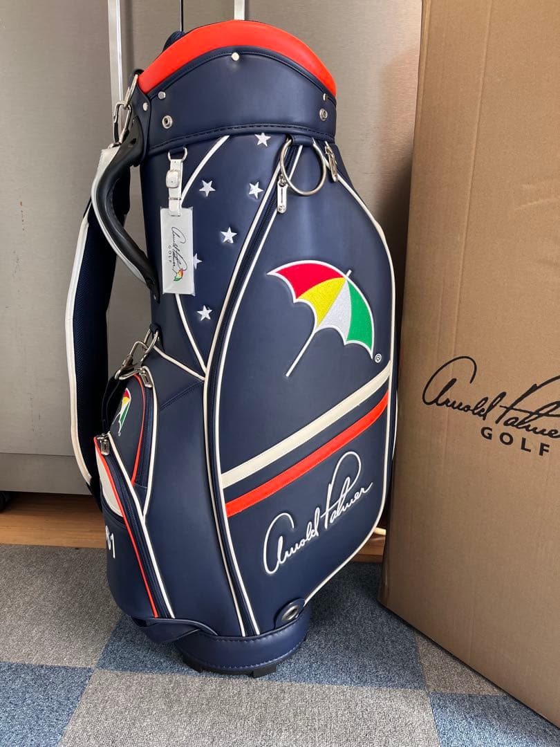 キャディーバッグ（A.パーマー）メーカー1点物ネイビーカラー