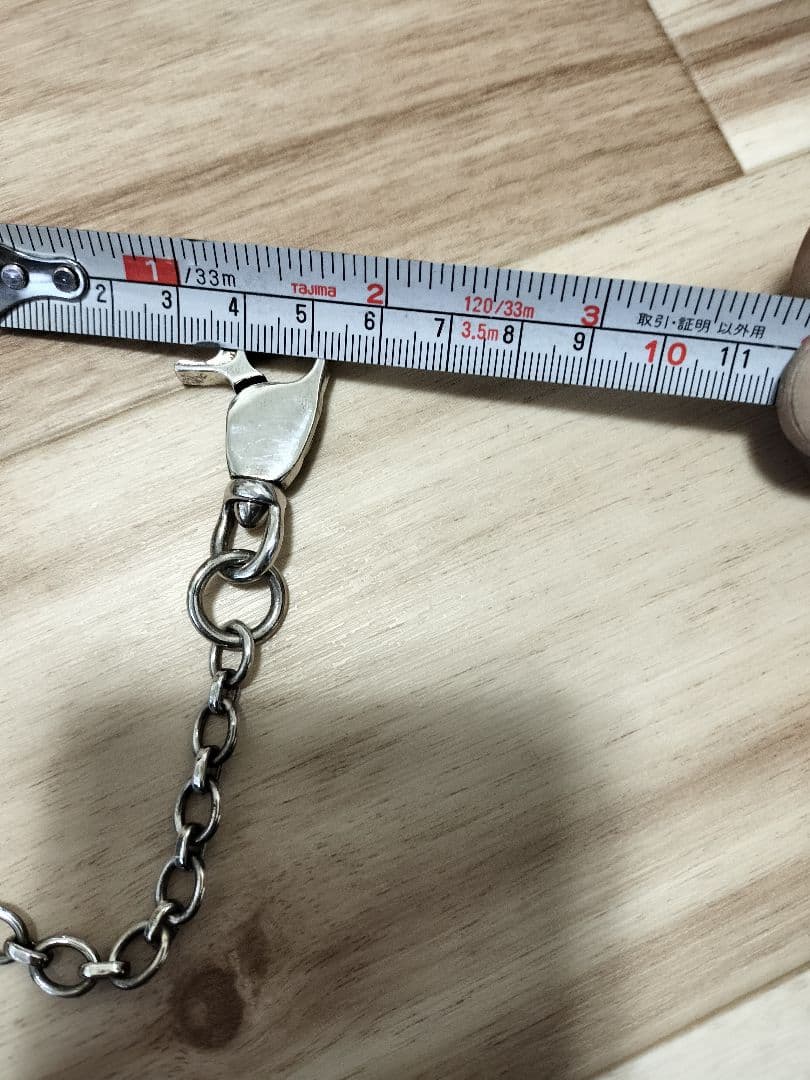 新品未使用 シルバー925 ウォレットチェーン 約56cm S-35