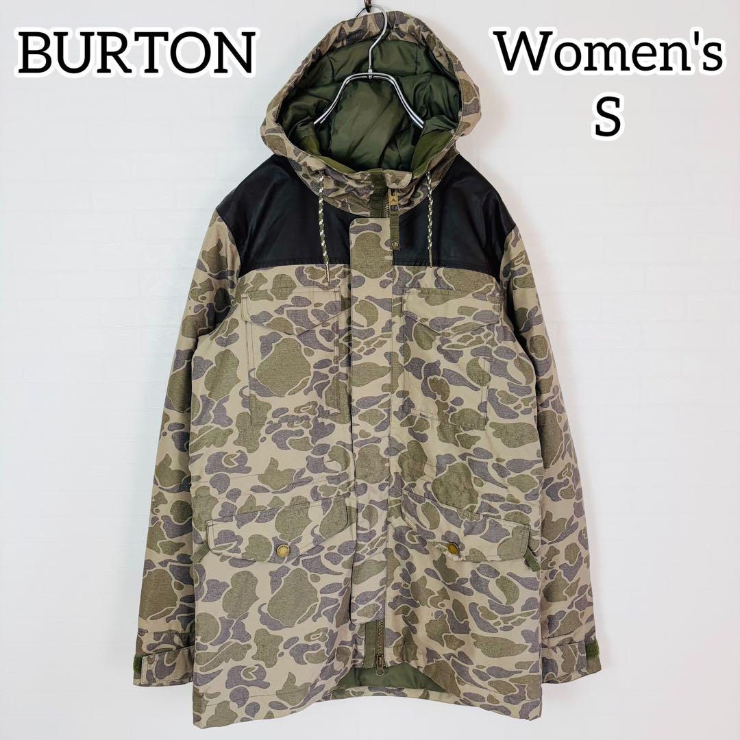 2541【美品】バートン スノボウェア ジャケット レディース 迷彩 カモフラ