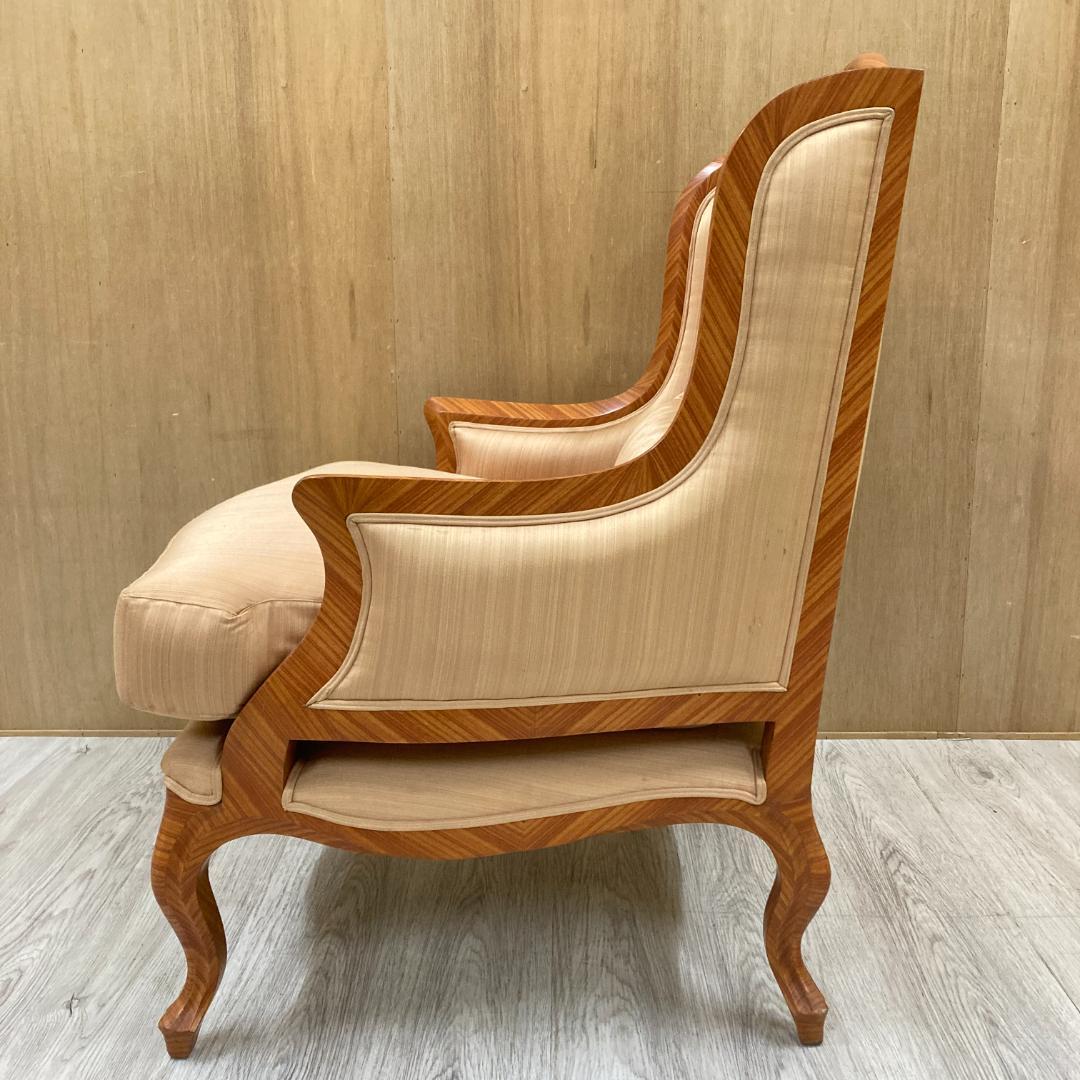 クラシック アームチェア シングルソファ ウィングバックチェア 一人掛け①