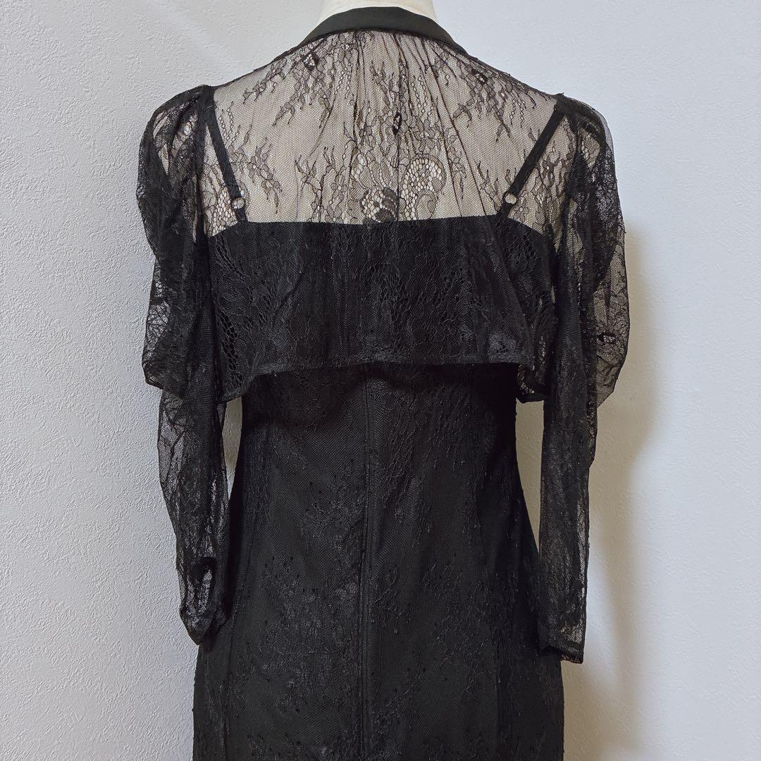 kanaカナブラック　3wayレースボレロセットフレアパーティードレス2点セット