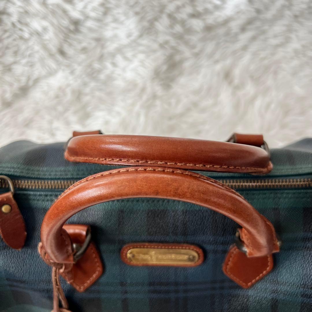 美品✨ ラルフローレン ボストンバッグ ミニ チェック柄