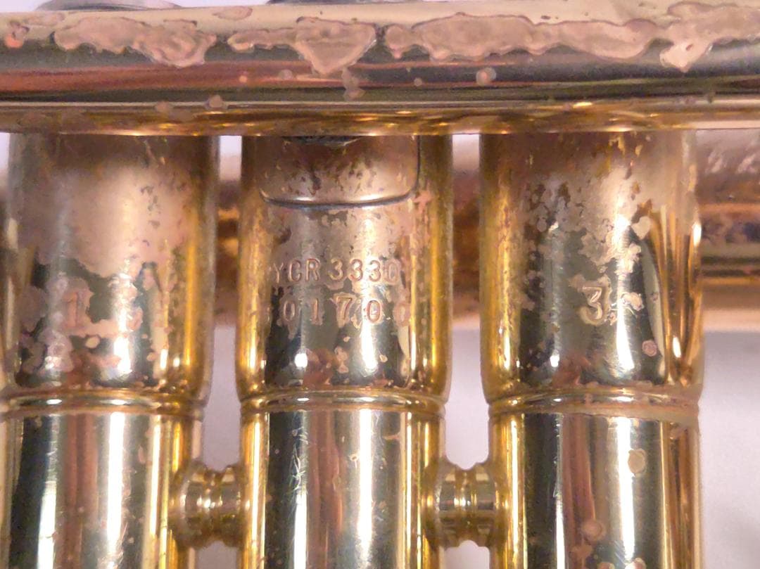 YAMAHA YCR-3330 ショートコルネット 赤ベル 動作良好 #2343