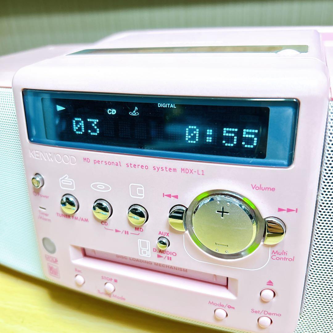 ■動作良好！ ハローキティカラー■KENWOOD MDX-L1 リモコン付き！