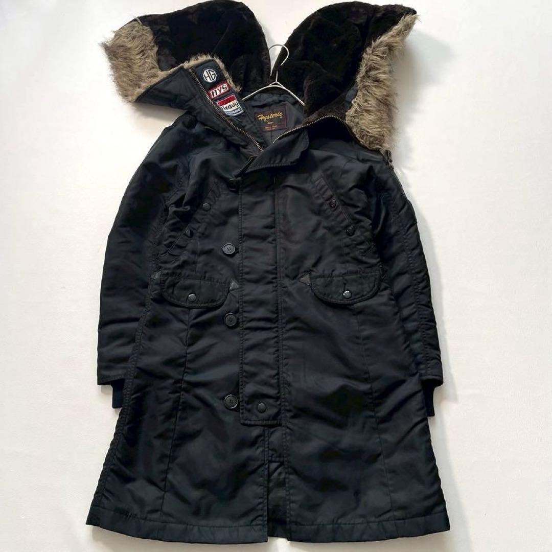 【ちゃんちゃん】ヒステリックグラマー　ロゴワッペン モッズコート N-3B