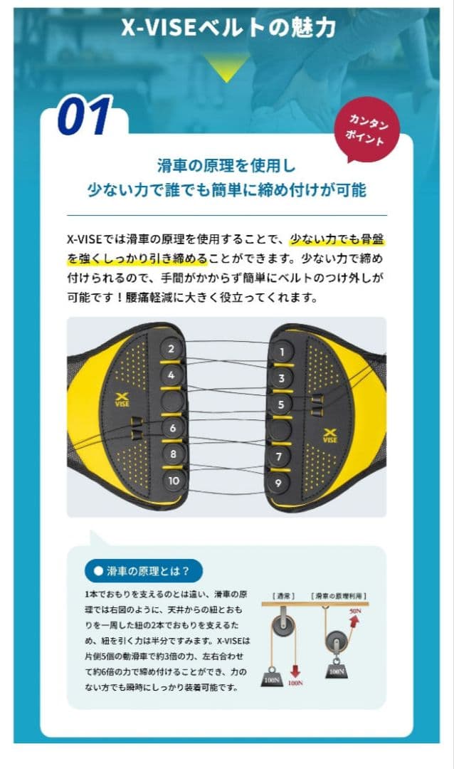 【新品未開封】男女兼用　X-VISE 骨盤ベルト 腰痛 コルセット