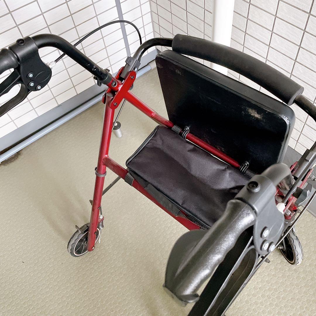 HAIBOO 歩行器 高齢者用 折りたたみ 軽量 低め 座れる シルバーカー