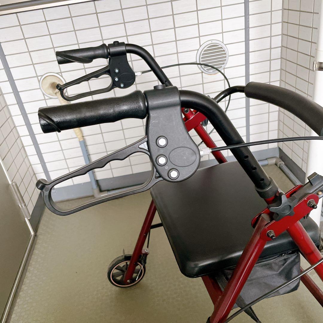 HAIBOO 歩行器 高齢者用 折りたたみ 軽量 低め 座れる シルバーカー