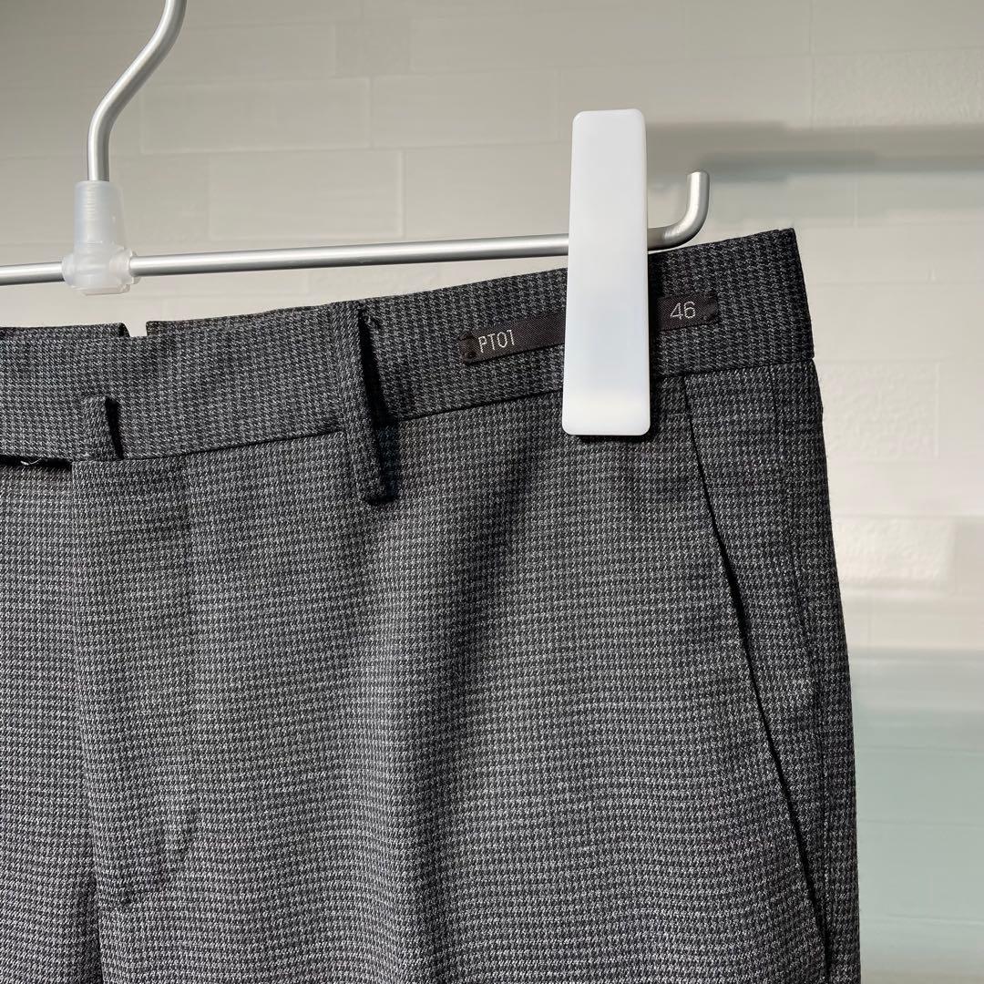 極美品 PT01 トラベラー 46 グレー スキニーフィット ストレッチ