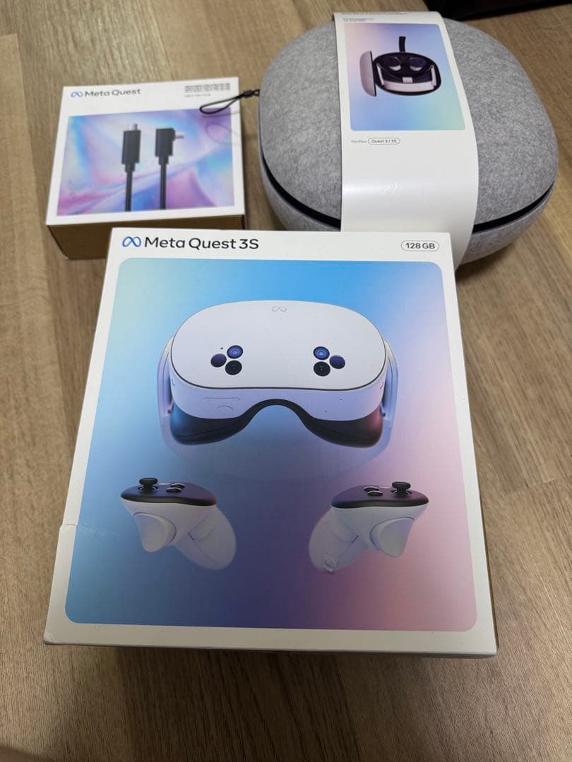 【新品未使用】 Quest 3S 128GB+VRケース+リンクケーブル