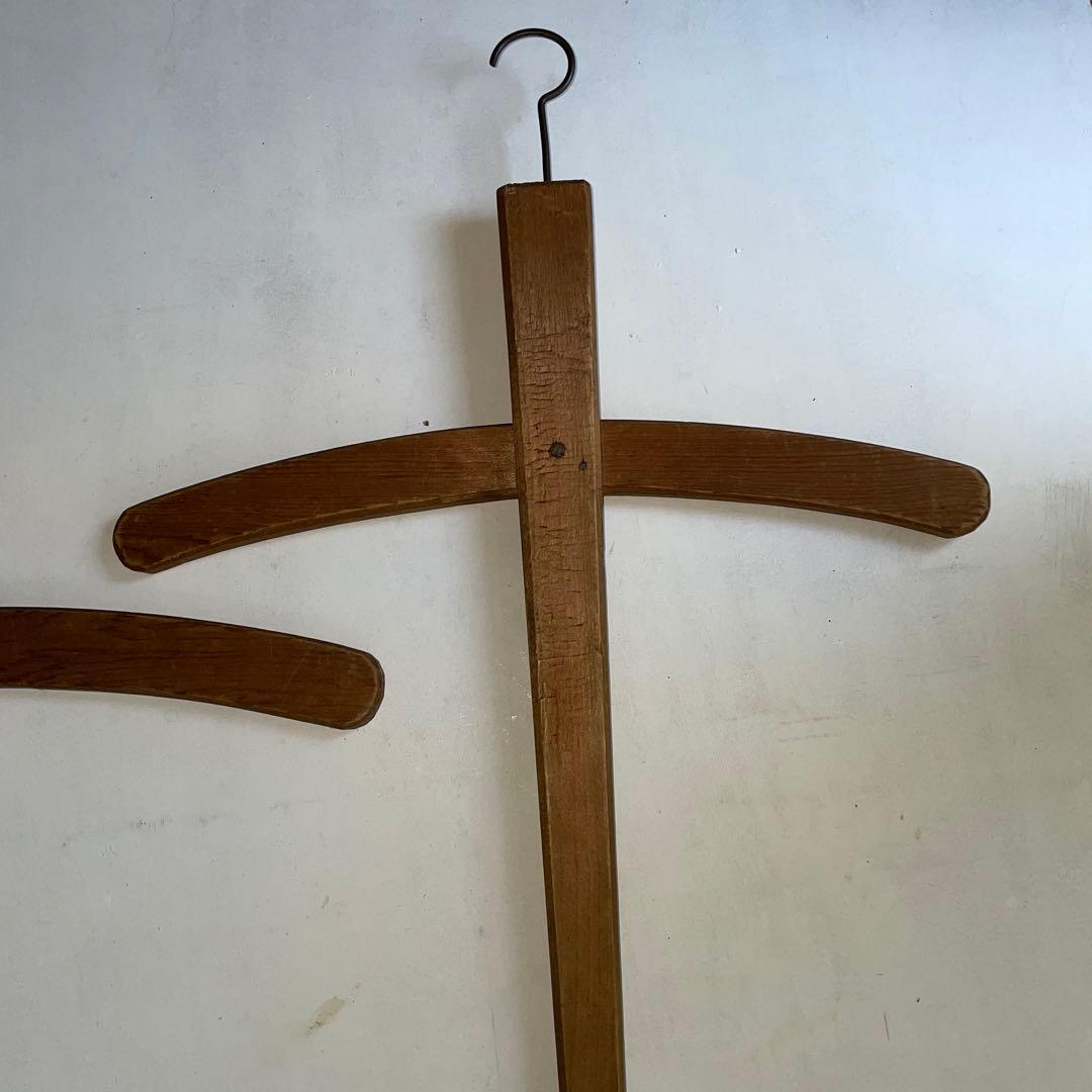 フランスアンティーク　クロスハンガー　2本　おまけ付き