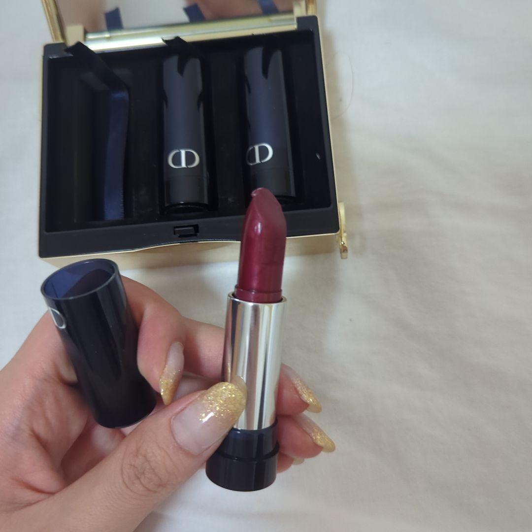 Dior ゴールド ミラー付き口紅セット