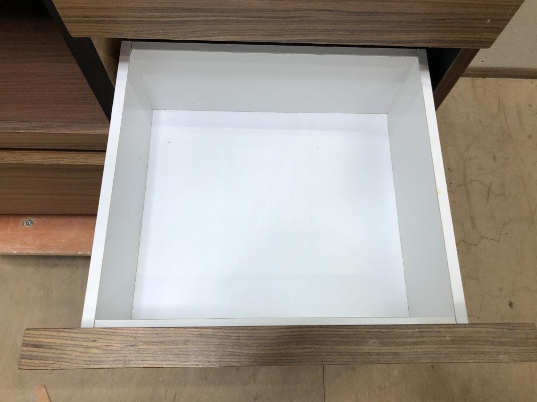美品 入江木工 キッチンボード レンジボード 食器棚 250318-1
