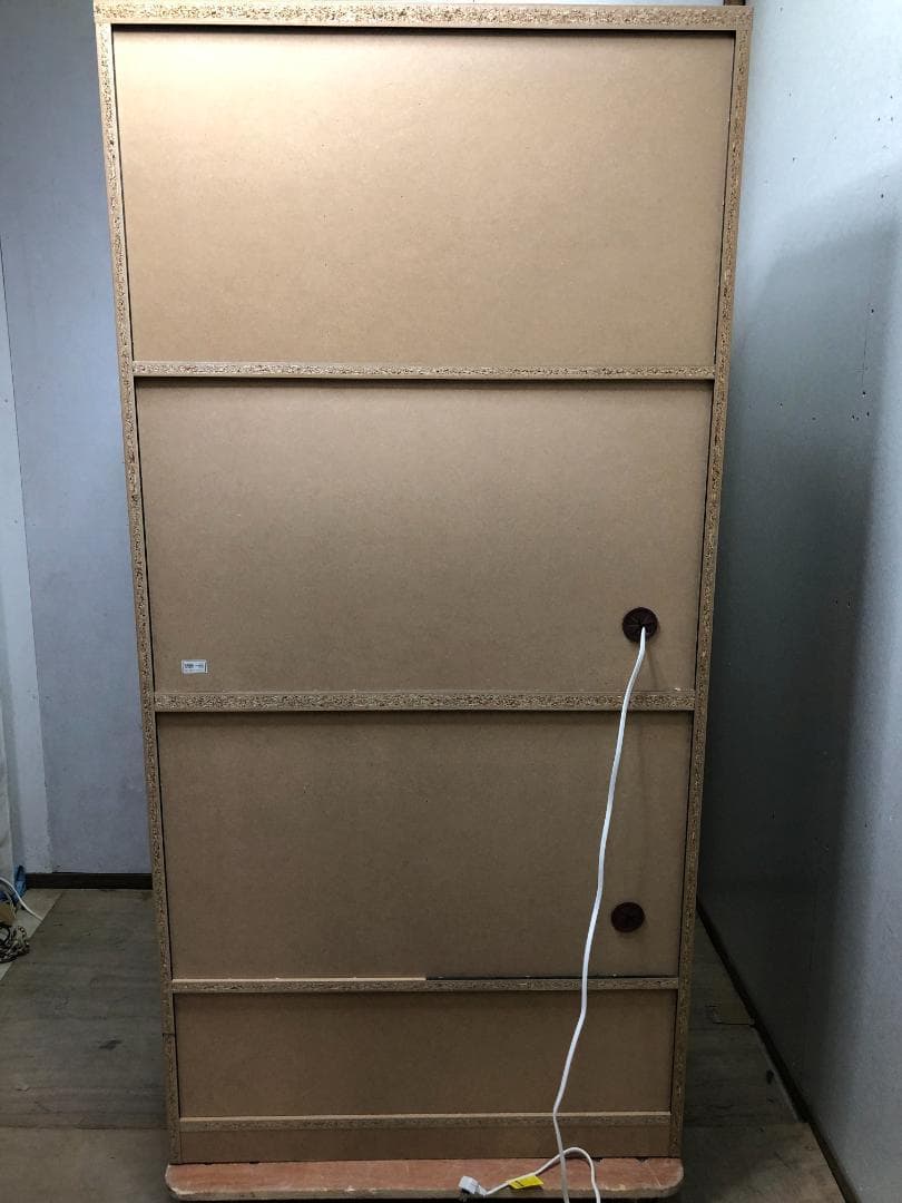 美品 入江木工 キッチンボード レンジボード 食器棚 250318-1