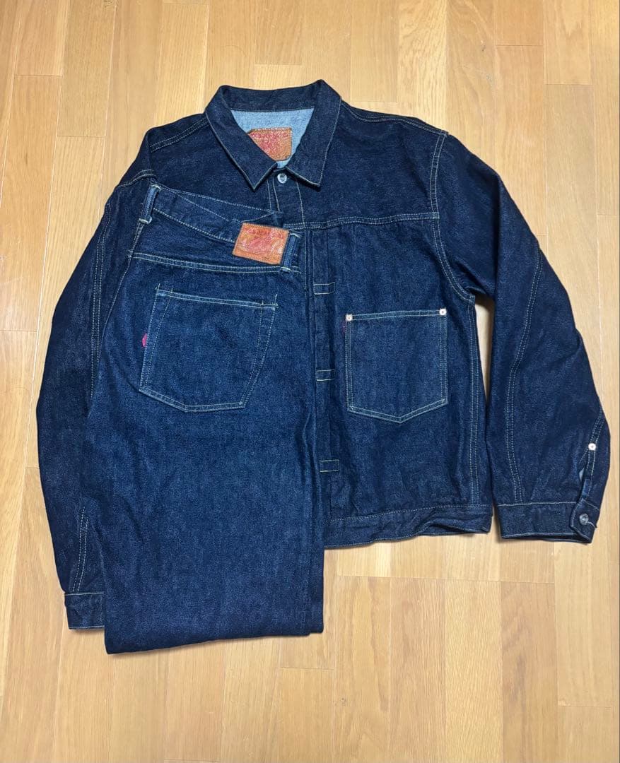 tcb jeans 40s 大戦モデル 赤タグ セットアップ Tcb