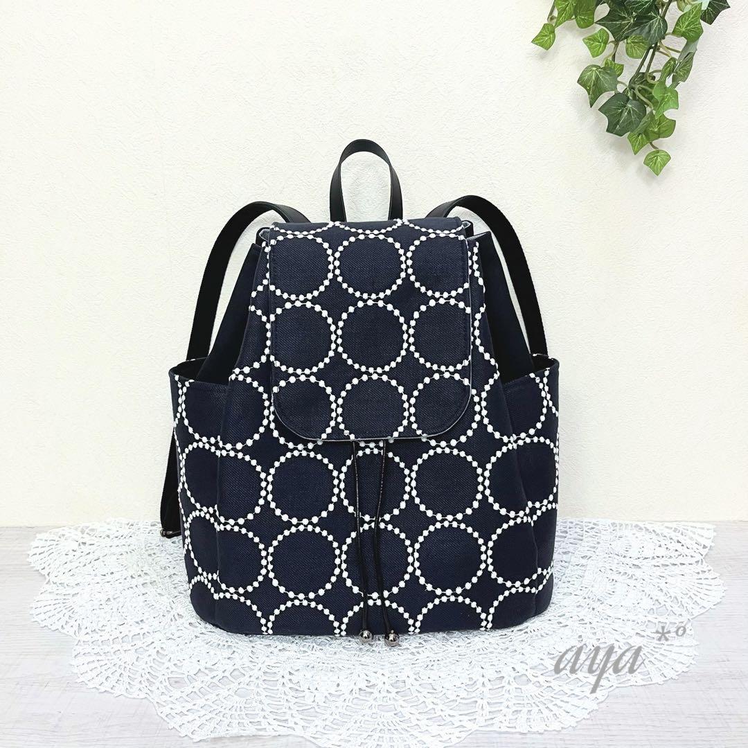 ミナペルホネン　ハンドメイド　リュック　tambourine