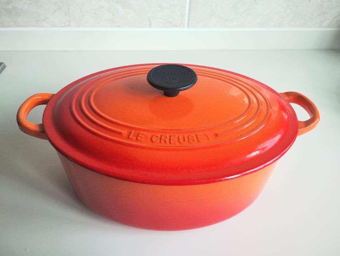 LE CREUSET オーバル鍋 27cm オレンジ