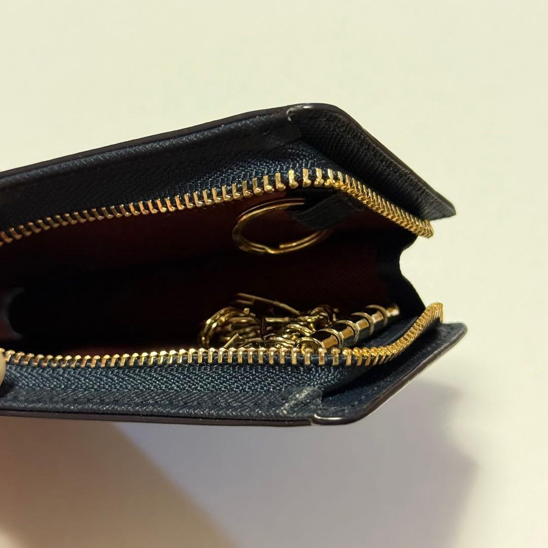 ポールスミス キーケース ネイビー