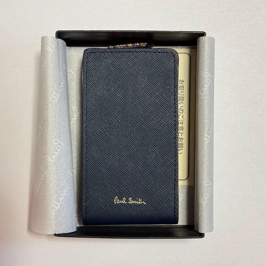 ポールスミス キーケース ネイビー
