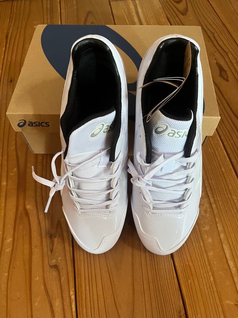 ［高校野球対応】アシックス 野球 白スパイク asics