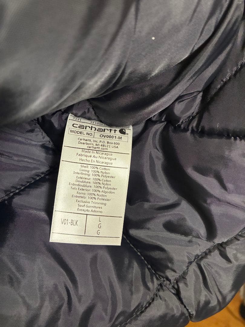 Carhartt カーハート ダックベストLサイズ