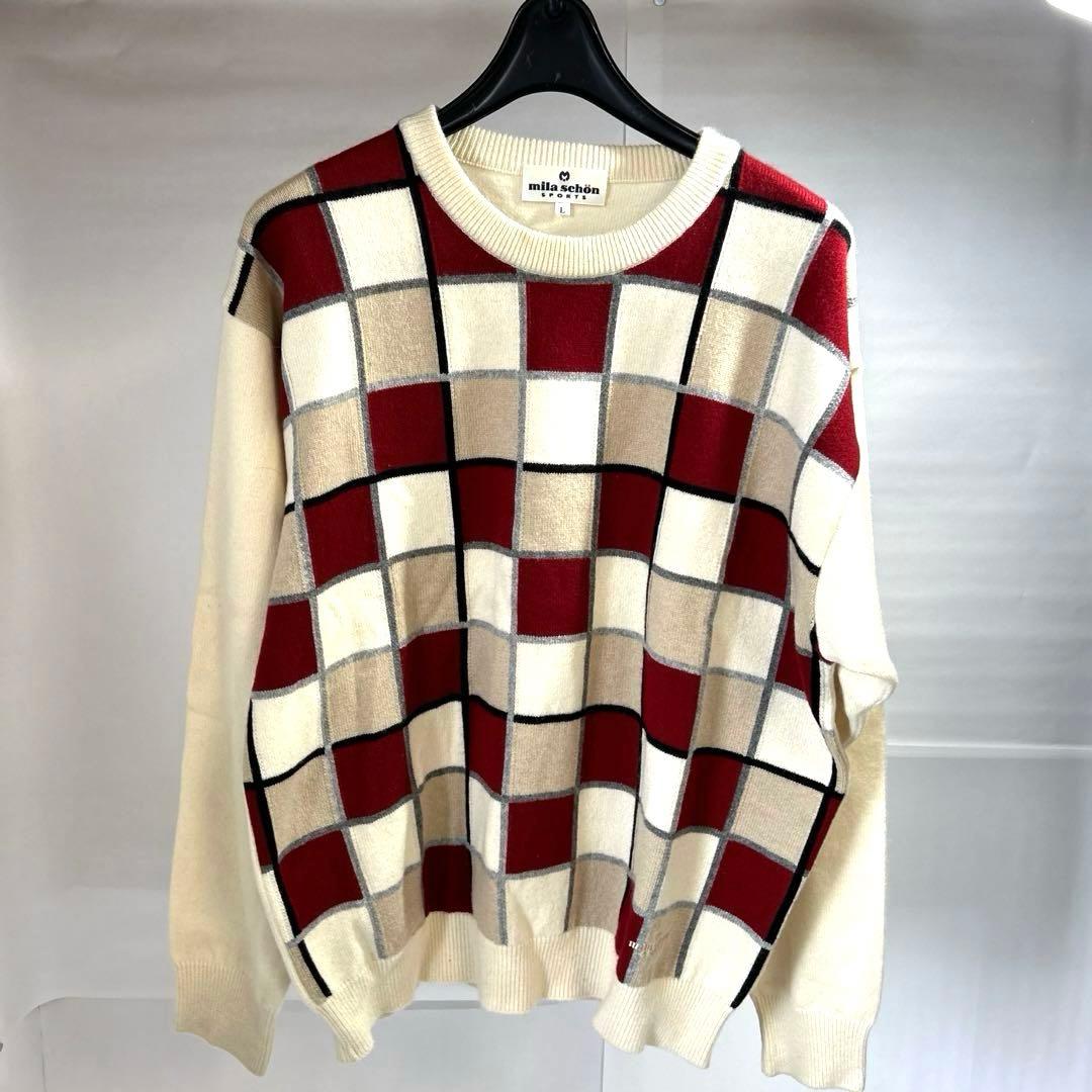《カシミヤ100%》Mila schön sportsミラショーン　長袖ニット