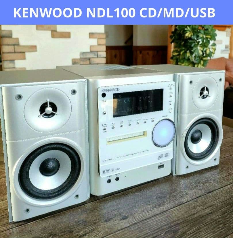 美品　KENWOOD NDL100 CD/MD/USB ミニコンポ 　ホワイト