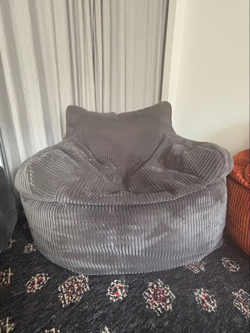 ルージー　LOOSY 1人掛けビーズソファ　グレー