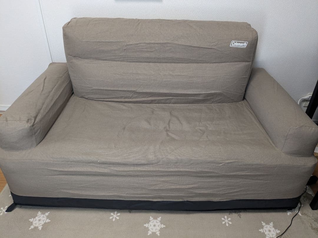 Coleman（コールマン）　エアカウチダブル　グレージュ　アウトドアソファ