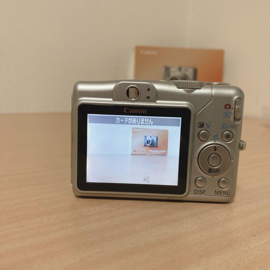 動作確認済　Canon キヤノン PowerShot A700　外箱付　デジカメ