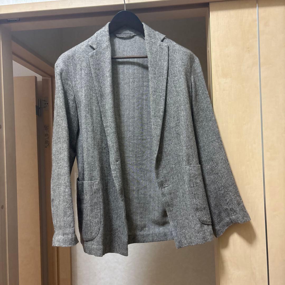 MAATEE & SONS ヘリンボーンジャケット　カシミアリネン