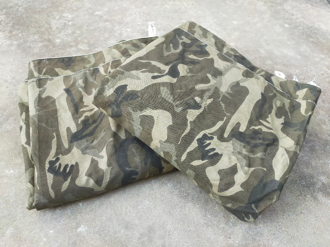 トルコ軍 山岳部隊用 軍幕 シェルターハーフ ２枚セット パップテント ⑤⑥