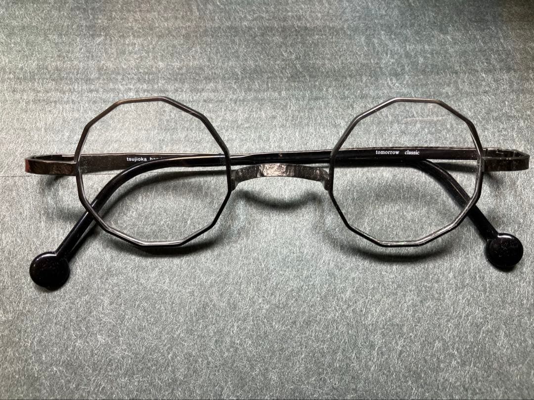 鯖江職人　ハンドメイド眼鏡　叩き出しフレーム　12角形